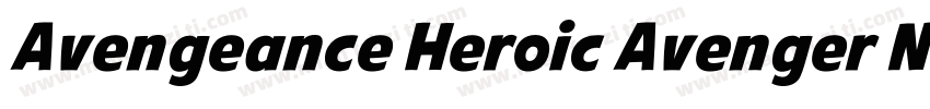 Avengeance Heroic Avenger Norma字体转换